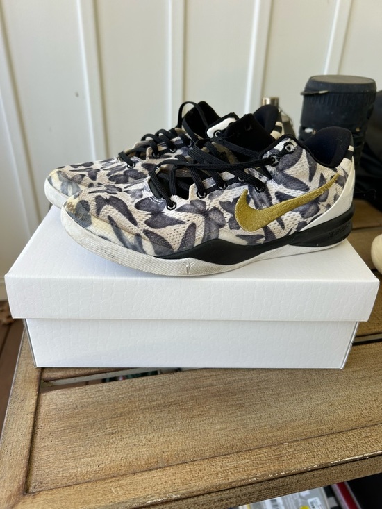 Nike Other - Kobe 8 Pro Toe Nike Leaf-Print Sneakers with Gold Swoosh